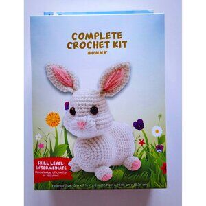 Complete Crochet Kit – DIY Easter Bunny Plush | Intermediate Skill Level | All-I